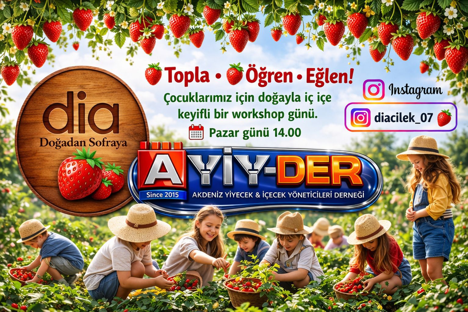 🍓 Topla • Öğren • Eğlen! | Çilek Workshop Etkinliği
