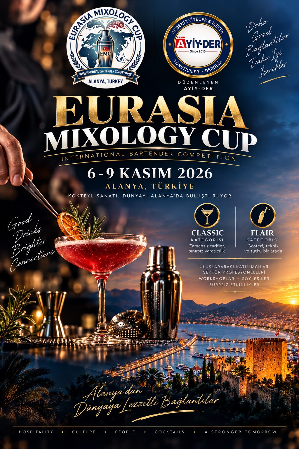 AYİY-DER, EURASIA MIXOLOGY CUP’I ALANYA’YA TAŞIYOR